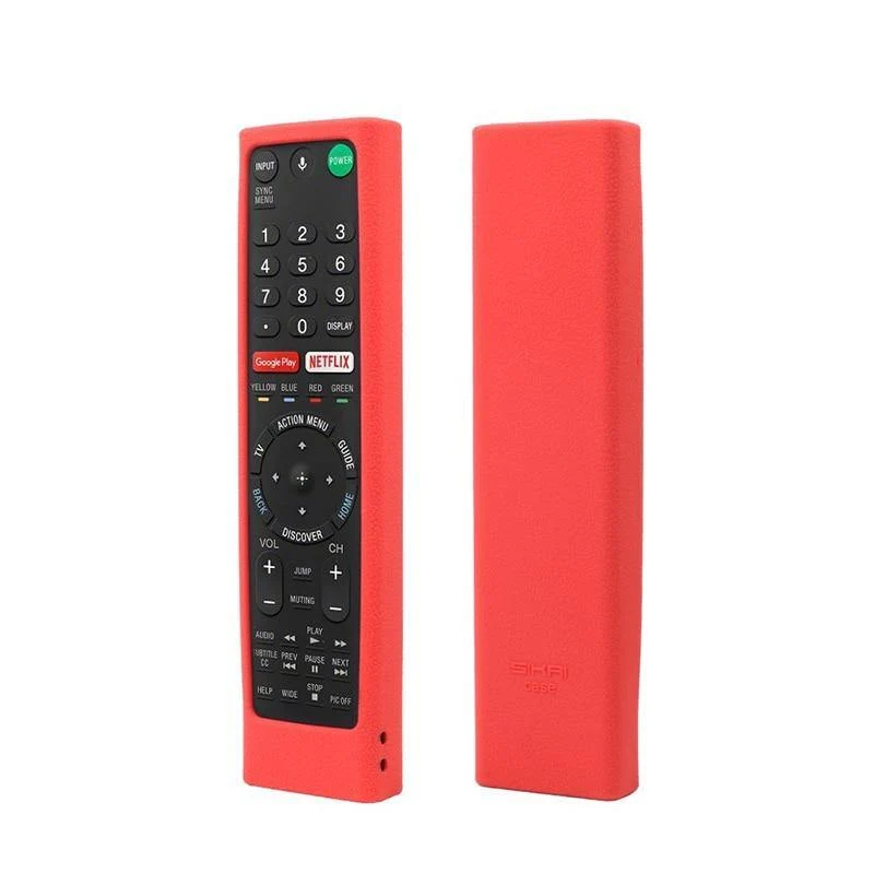 Fernbedienungsabdeckungen für Sony RMF-TX300U RMT-TX200U RMT-TX102U RMF-TX200U SIKAI Stoßfeste Silikonhüllen Waschbar Rot