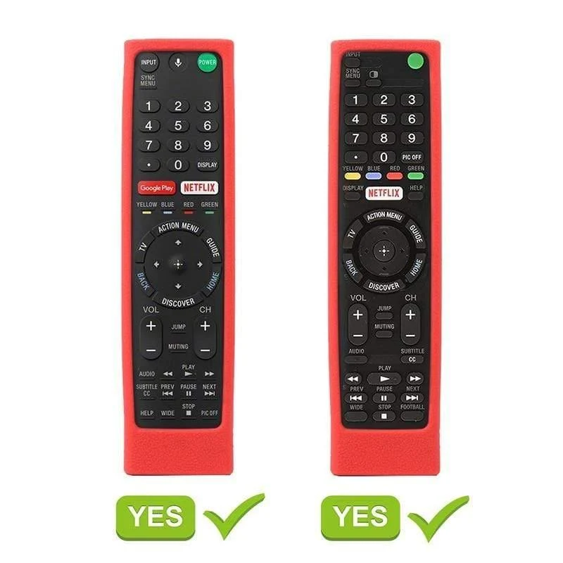 Fernbedienungsabdeckungen für Sony RMF-TX300U RMT-TX200U RMT-TX102U RMF-TX200U SIKAI Stoßfeste Silikonhüllen Waschbar Rot