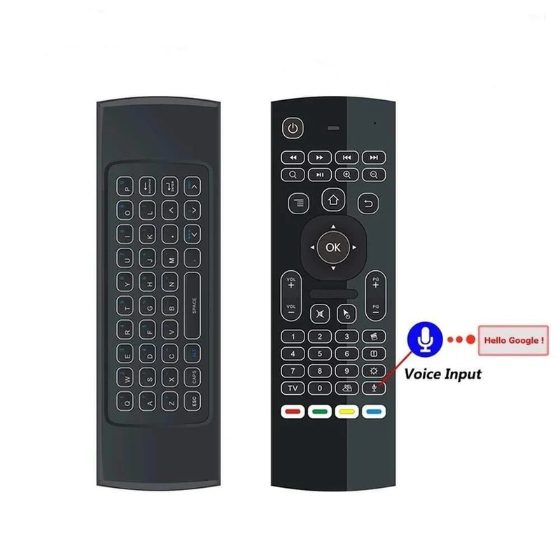 MX3 MX3-L Deutschland Smart Voice Hintergrundbeleuchtung Polen Air Mouse IR 2.4G RF Schweden Fernbedienung Für Großbritannien Niederlande Android TV Box