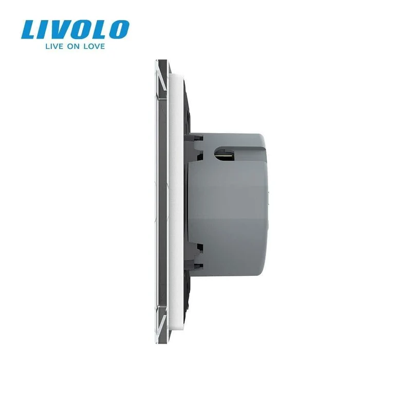 Livolo EU-Standard-Fernschalter, AC 220–250 V Wandleuchte, Touch-Fernschalter mit Mini-Fernbedienung C701R-11-RT12, kein Logo