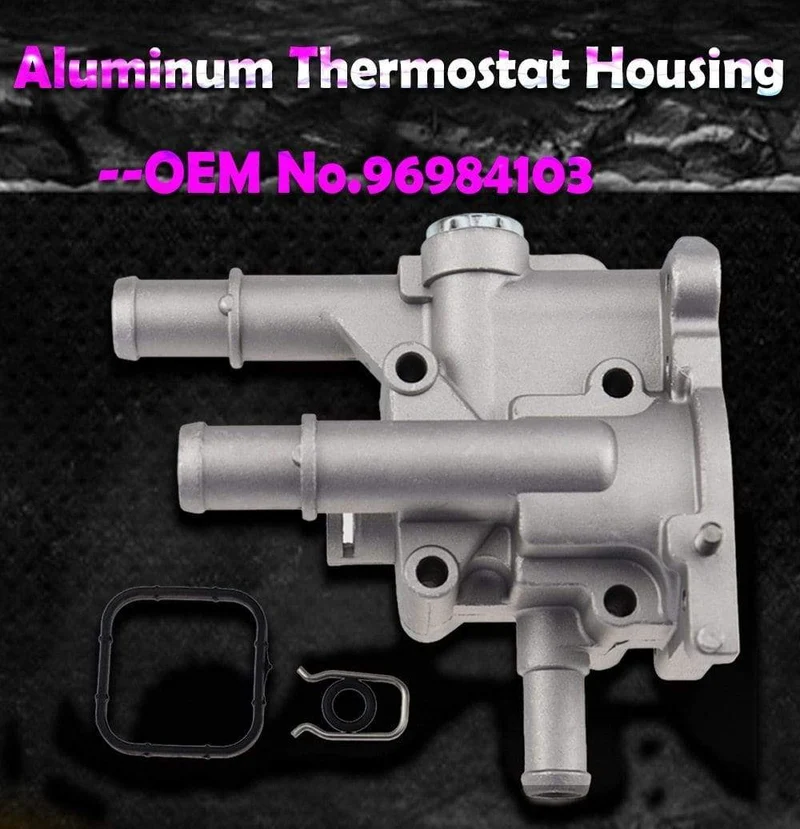 Aluminium Thermostat Gehäusedeckel für Chevrolet Chevy Cruze Aveo Orlando für Opel Astra Zafira Signum Moka 96984103 96817255