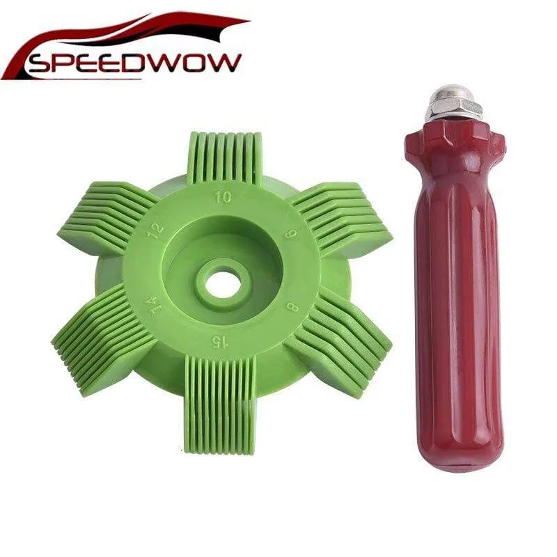 Auto A / C Kühler Kondensator Verdampfer Finne Spule Kamm Klimaanlage Spule Glätteisen Reinigungswerkzeug Auto Cooling System