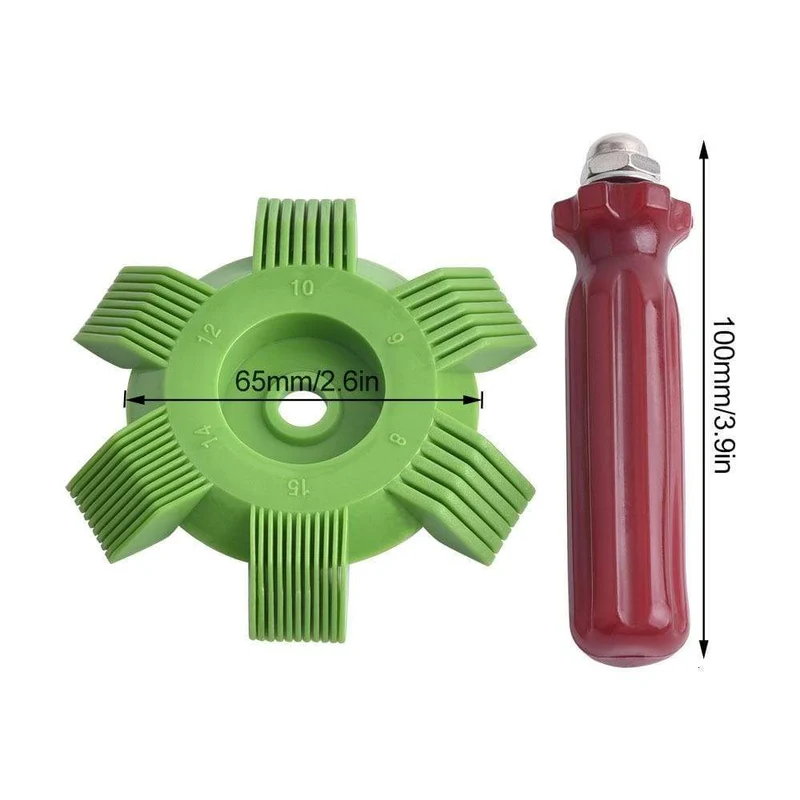 Auto A / C Kühler Kondensator Verdampfer Finne Spule Kamm Klimaanlage Spule Glätteisen Reinigungswerkzeug Auto Cooling System