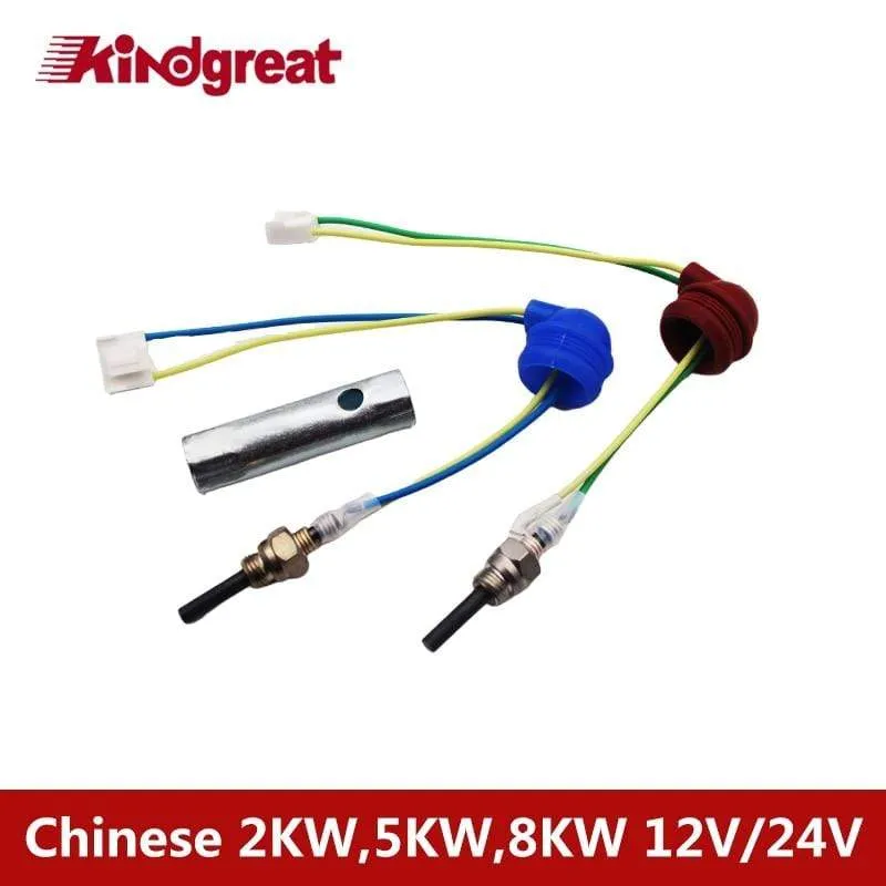 12V/24V 88W-98W Auto LKW Boot Caravan Yacht Parkheizung Keramik-Glühkerzenschlüssel, ähnlich Eberspacher D2/4 / 4S