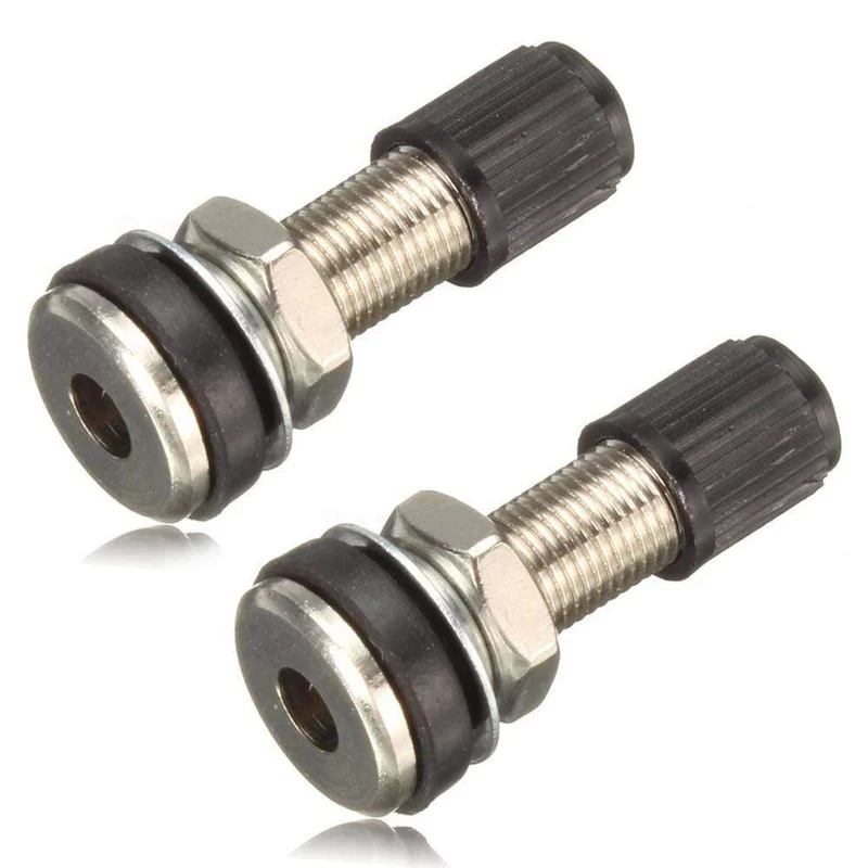 2 STÜCKE 35 MM Tubeless Auto Motorrad Fahrrad Reifen Ventil Mit Staubkappe Für Moto Rad Reifen Zubehör Universal Schlauch Reifen