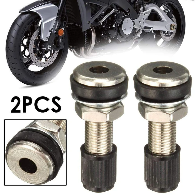 2 STÜCKE 35 MM Tubeless Auto Motorrad Fahrrad Reifen Ventil Mit Staubkappe Für Moto Rad Reifen Zubehör Universal Schlauch Reifen