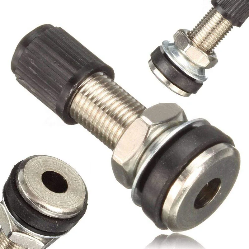 2 STÜCKE 35 MM Tubeless Auto Motorrad Fahrrad Reifen Ventil Mit Staubkappe Für Moto Rad Reifen Zubehör Universal Schlauch Reifen