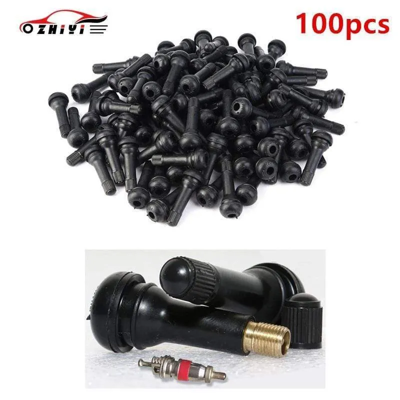 Autoteile TR412, TR413, TR414 Ventilbaugruppe Vakuum-Reifenventil Automobile Black Rubber Valve Legierungsventil Allgemeines Modell