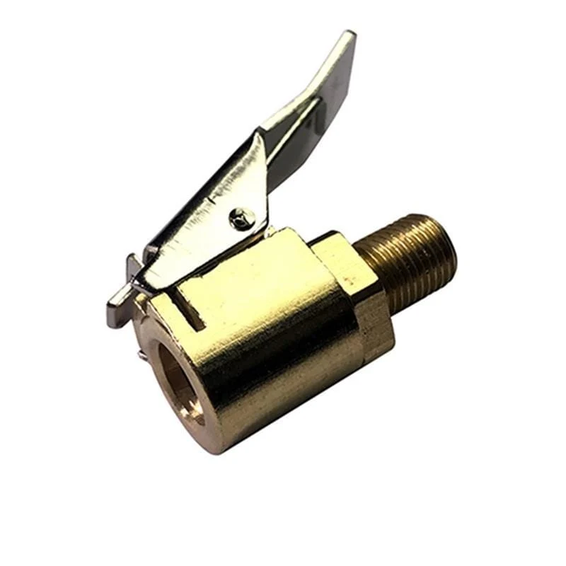 1PC Auto Auto Messing 8mm Reifen Rad Reifen Air Chuck Inflator Pumpe Ventil Clip Stecker Für Kompressor Auto Zubehör