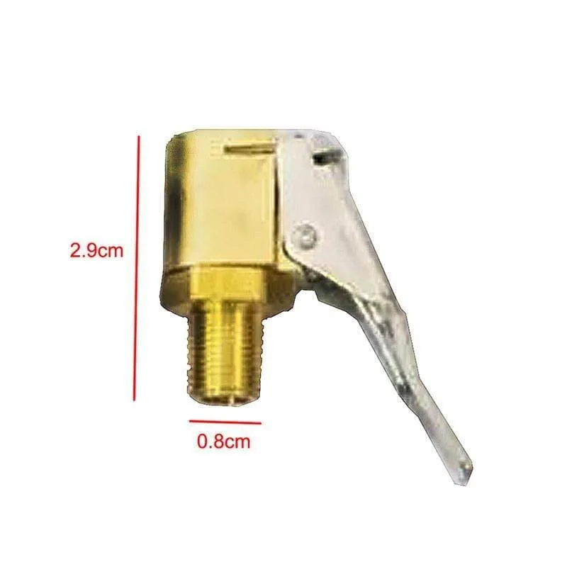 1PC Auto Auto Messing 8mm Reifen Rad Reifen Air Chuck Inflator Pumpe Ventil Clip Stecker Für Kompressor Auto Zubehör