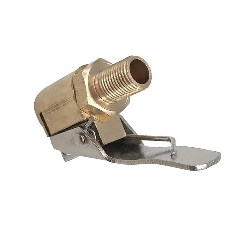 1PC Auto Auto Messing 8mm Reifen Rad Reifen Air Chuck Inflator Pumpe Ventil Clip Stecker Für Kompressor Auto Zubehör