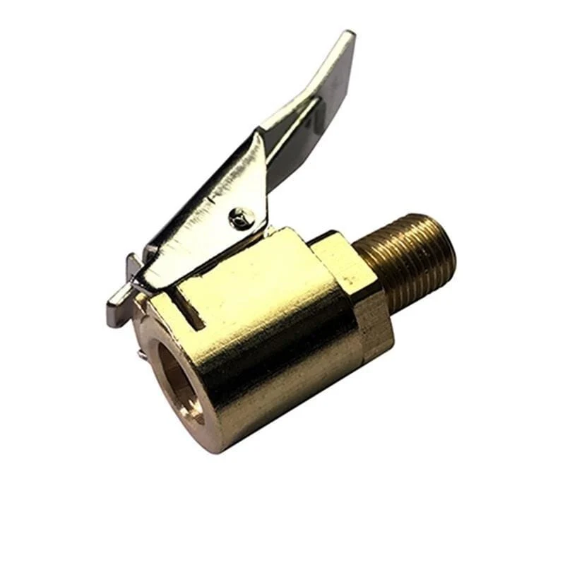 1PC Auto Auto Messing 8mm Reifen Rad Reifen Air Chuck Inflator Pumpe Ventil Clip Stecker Für Kompressor Auto Zubehör