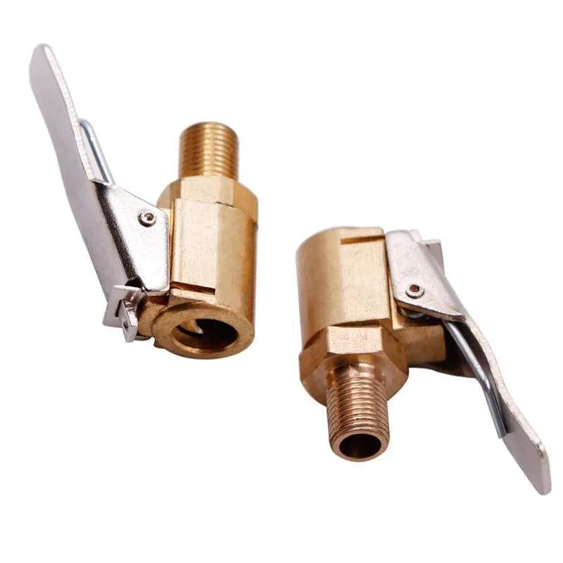 1 Stück Auto LKW Messing Luftpumpe Spannfutter Reifenventil 8mm Pumpenventil Clip Clip Klemme Stecker Adapter