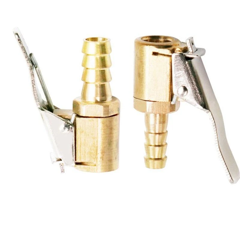 1 Stück Auto LKW Messing Luftpumpe Spannfutter Reifenventil 8mm Pumpenventil Clip Clip Klemme Stecker Adapter