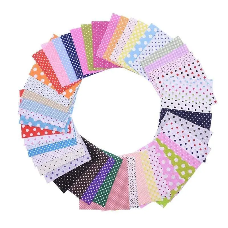 50 Stück Quadrate 10 x 10 cm bunter Patchwork-Baumwoll-Nähstoff Quilt-Material DIY Heimquartier Handwerk Handarbeit Stoff