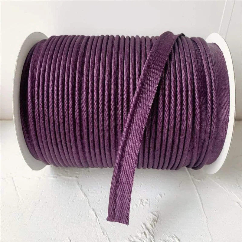 12 mm x 20 Yards/Karte, Satin-Schrägband, Bindeband, handgefertigt von AW, zum Nähen und Beschneiden von DIY-Kleidungsstücken