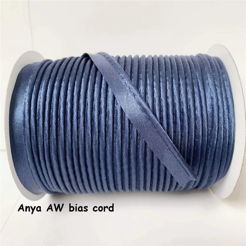 12 mm x 20 Yards/Karte, Satin-Schrägband, Bindeband, handgefertigt von AW, zum Nähen und Beschneiden von DIY-Kleidungsstücken