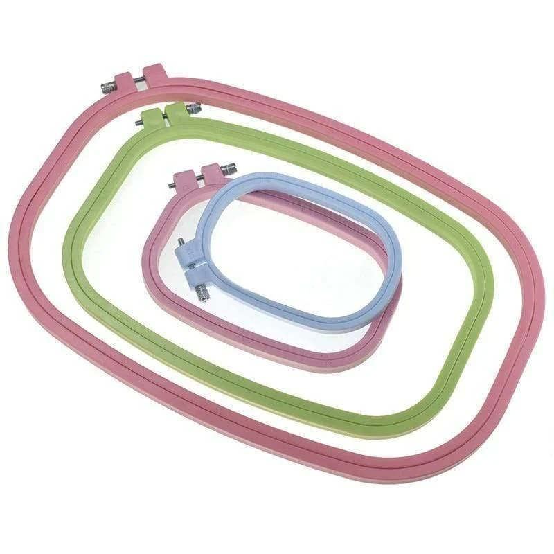 Quadratischer Kreis, Handnähzubehör, 1 Stück, Band, Handarbeiten, Kreuzstich-Set, zufällige Farbe, verstellbares, besticktes Stretch-Werkzeug