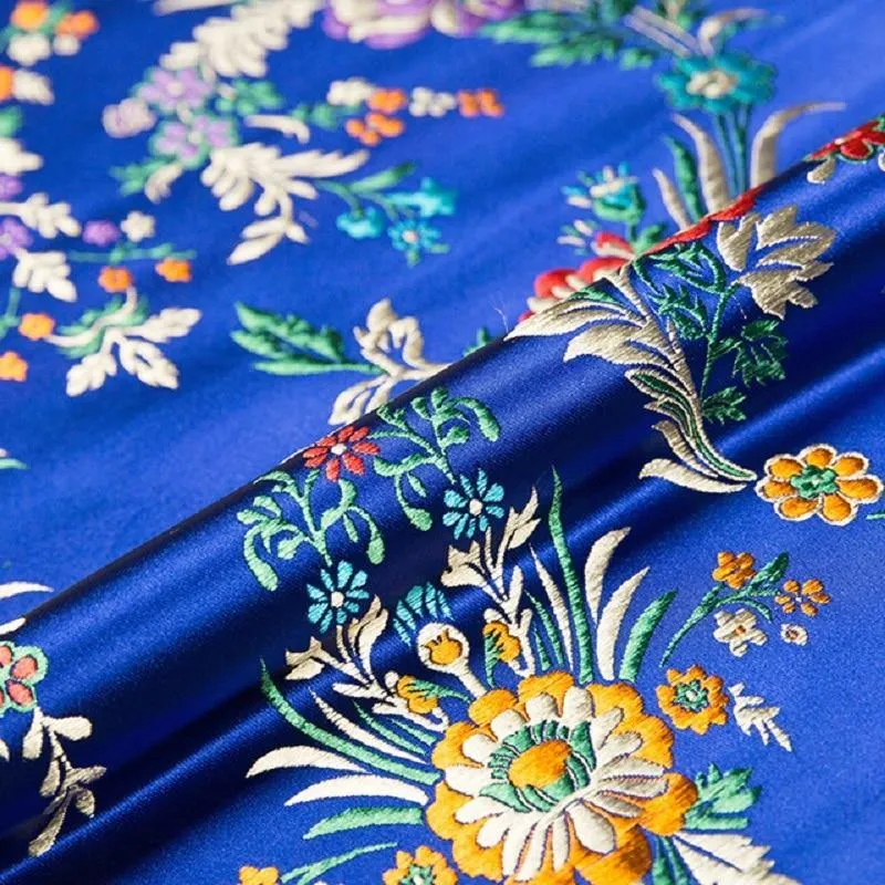 Blumenstoffe Brokat-Jacquard-Musterstoff zum Nähen von Cheongsam und Kimono-Material für Heimwerker