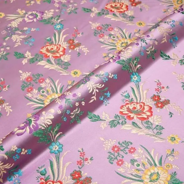 Blumenstoffe Brokat-Jacquard-Musterstoff zum Nähen von Cheongsam und Kimono-Material für Heimwerker