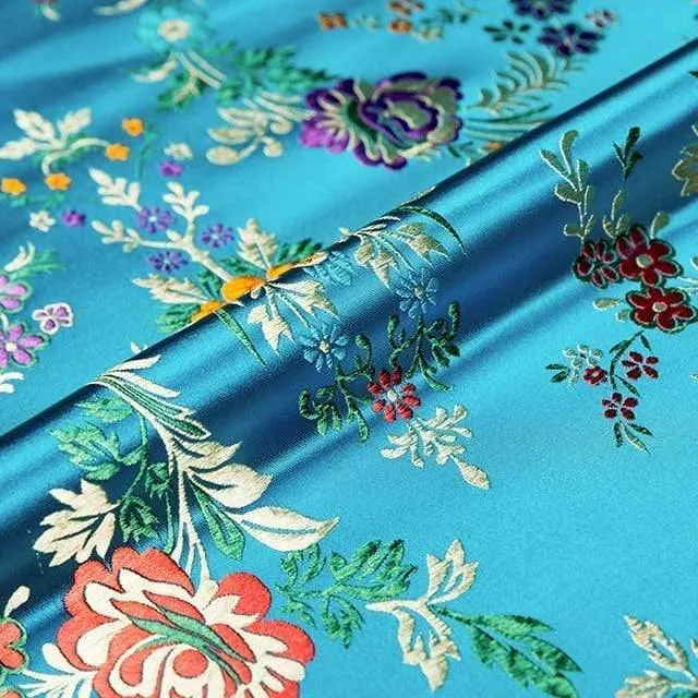 Blumenstoffe Brokat-Jacquard-Musterstoff zum Nähen von Cheongsam und Kimono-Material für Heimwerker