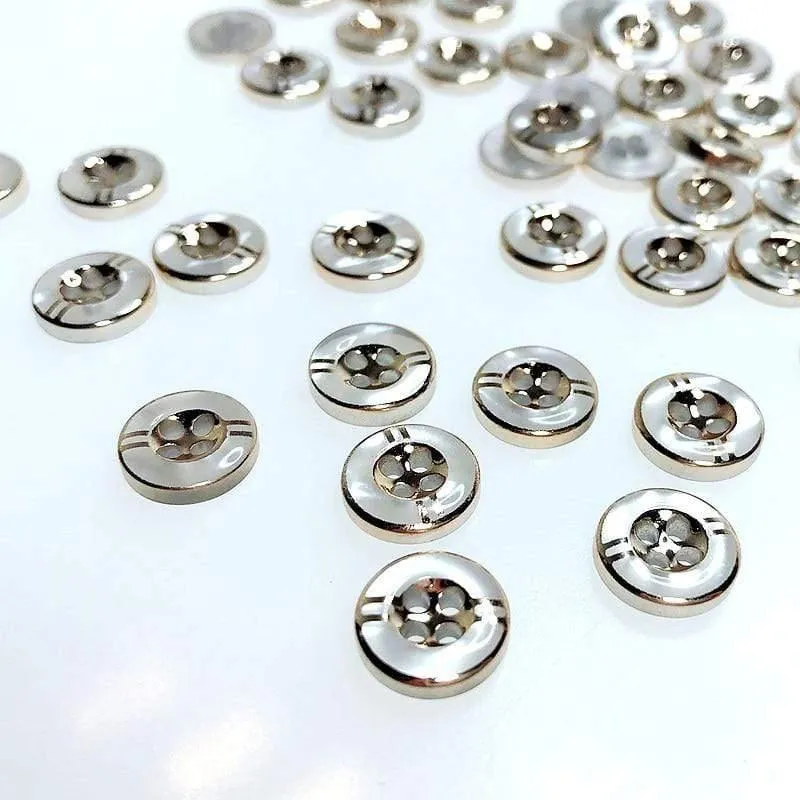 50pcs / 100pcs / 200pcs 11mm 4 Löcher Harzknöpfe Shirt Bekleidung Nähzubehör DIY Crafts