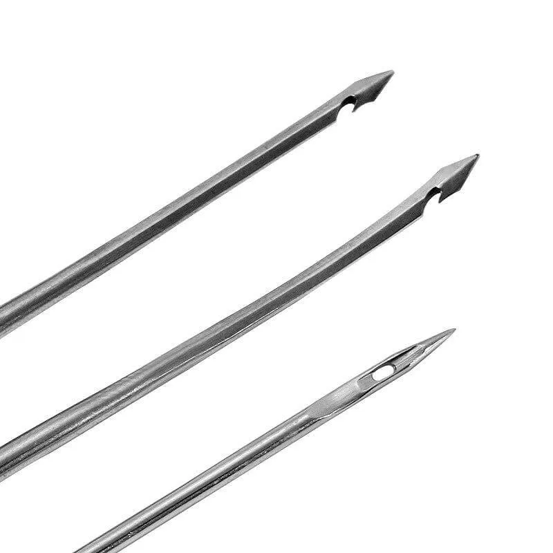 Kupfergriff Leinwand Lederzelt Nähen Ahle Schuhe Reparaturwerkzeug Stanzen Hand Nähen Leder Handwerk Nadel Nähen Zubehör