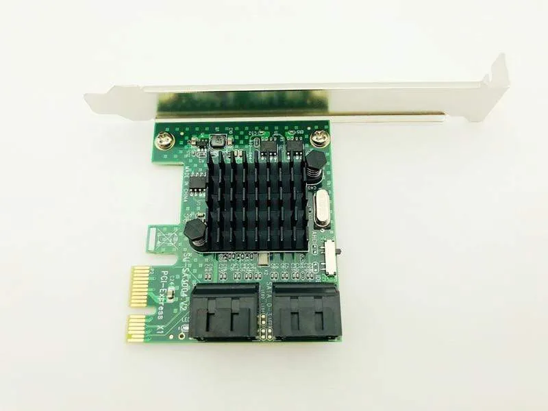 H1111Z Zusatzkarten PCIE/PCI-E/PCI Express SATA3 SATA 3 Controller SATA Multiplier/Erweiterung PCI E Adapter + Low Profile Halterung