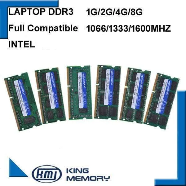 Versiegelter SODIMM-Speicher Ram Memoria Notebook Laptop DDR3 1066 MHz / 1333 MHz / 1600 MHz 2 GB / 4 GB / 8 GB 204-Pin