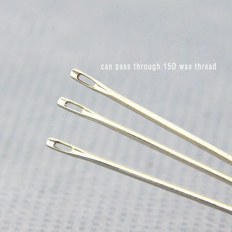 10 Stück Sweing Handnadel Lederfell Spezielle dreieckige Stahlnadel DIY Lederstich Handarbeit Kunsthandwerk Werkzeug 5.8 cm