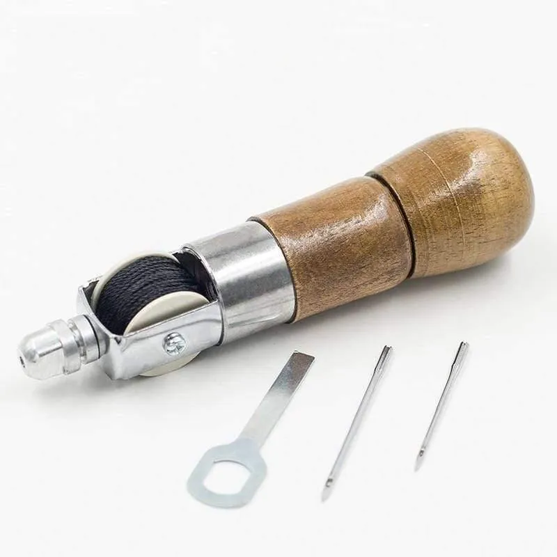 Super Carving Wax Line Handgemachte Lederwerkzeuge / Leder Bastelwerkzeug Kunst / Nadel Nähmaschine 133mm