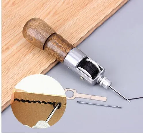 Super Carving Wax Line Handgemachte Lederwerkzeuge / Leder Bastelwerkzeug Kunst / Nadel Nähmaschine 133mm