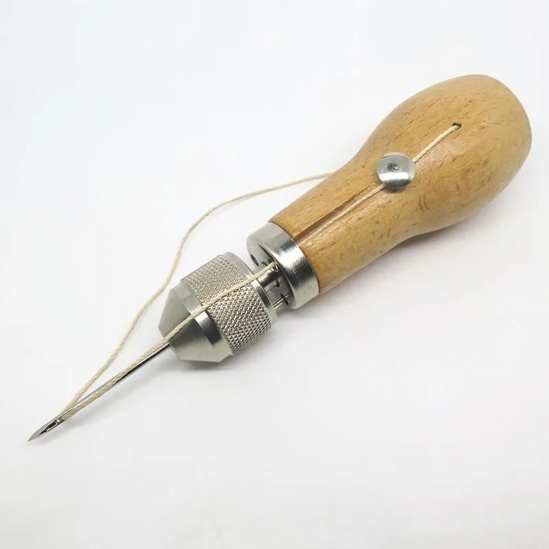 Super Carving Wax Line Handgemachte Lederwerkzeuge / Leder Bastelwerkzeug Kunst / Nadel Nähmaschine 133mm