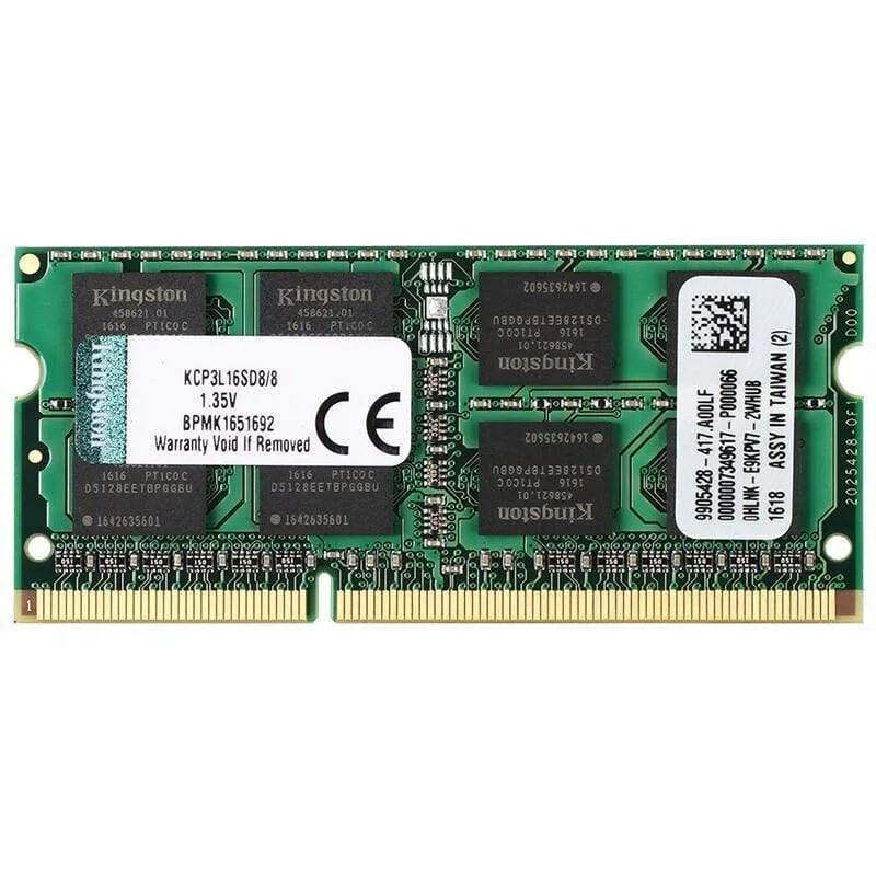 Kingston 8 GB DDR3L 1600 MHz 1.35 V Laptop-RAM (KCP3L16SD8/8)