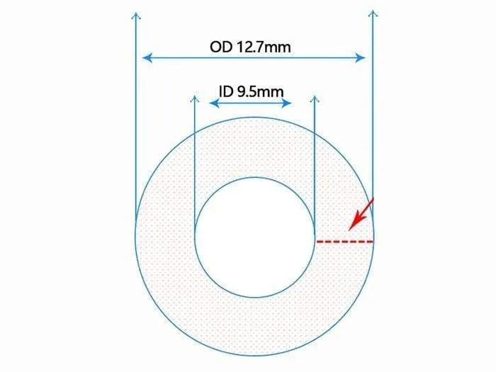 9.5X12.7mm 3/8 "ID * 1/2" OD Rohr Weiche Rohre Transparente PVC Rohr Computer PC Wasser kühlung Block Adapter 1 Meter/stücke