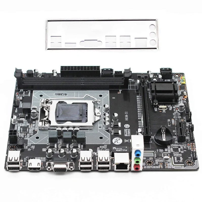 H61-Motherboard LGA 1155 unterstützt DDR3 16G Desktop-RAM-Speicher Intel CORE i3/i5/i7 LGA1155-Prozessor USB2.0 Micro-ATX H61M-S1