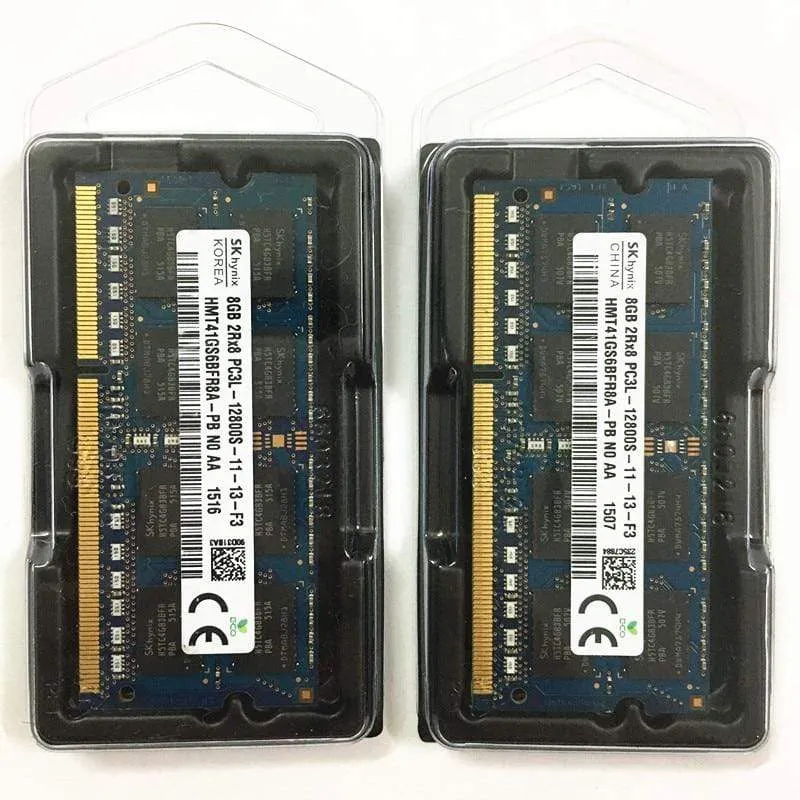 Sk hynix DDR3 RAMS 8 GB 2RX8 PC3L-12800S DDR3 1600 MHz 1.35 V 8 GB LAPTOP-SPEICHER ddr3