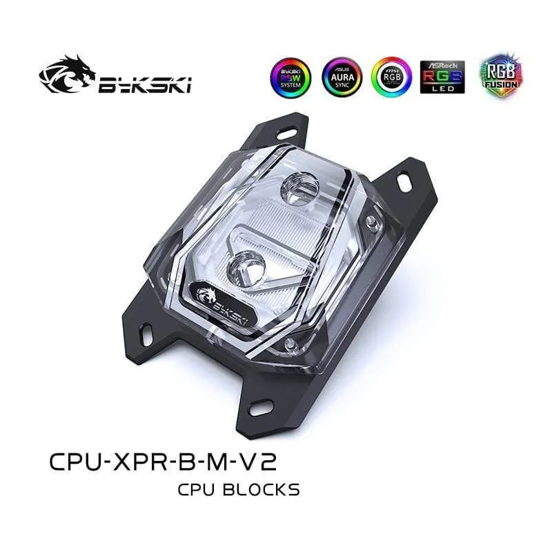 CPU-RGB-Wasserkühler für Ryzen AMD AM3 AM3 + AM4, Intel LGA 1150 1151 1155 1156 x99 x299 Plattform, RGB-Edition