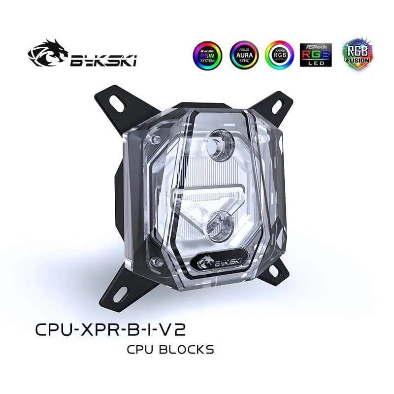 CPU-RGB-Wasserkühler für Ryzen AMD AM3 AM3 + AM4, Intel LGA 1150 1151 1155 1156 x99 x299 Plattform, RGB-Edition
