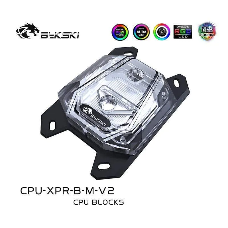 CPU-RGB-Wasserkühler für Ryzen AMD AM3 AM3 + AM4, Intel LGA 1150 1151 1155 1156 x99 x299 Plattform, RGB-Edition
