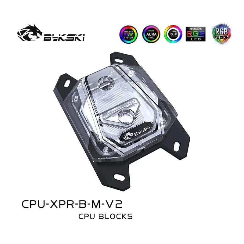 CPU-RGB-Wasserkühler für Ryzen AMD AM3 AM3 + AM4, Intel LGA 1150 1151 1155 1156 x99 x299 Plattform, RGB-Edition