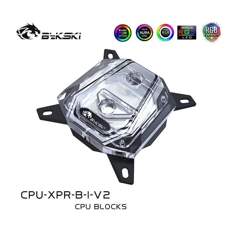 CPU-RGB-Wasserkühler für Ryzen AMD AM3 AM3 + AM4, Intel LGA 1150 1151 1155 1156 x99 x299 Plattform, RGB-Edition