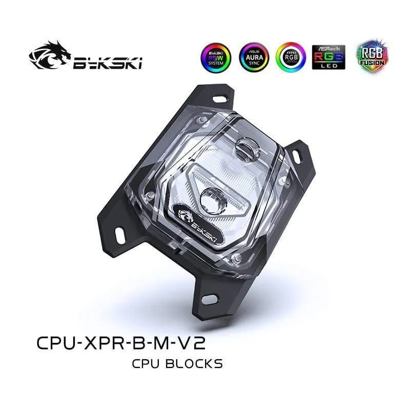 CPU-RGB-Wasserkühler für Ryzen AMD AM3 AM3 + AM4, Intel LGA 1150 1151 1155 1156 x99 x299 Plattform, RGB-Edition