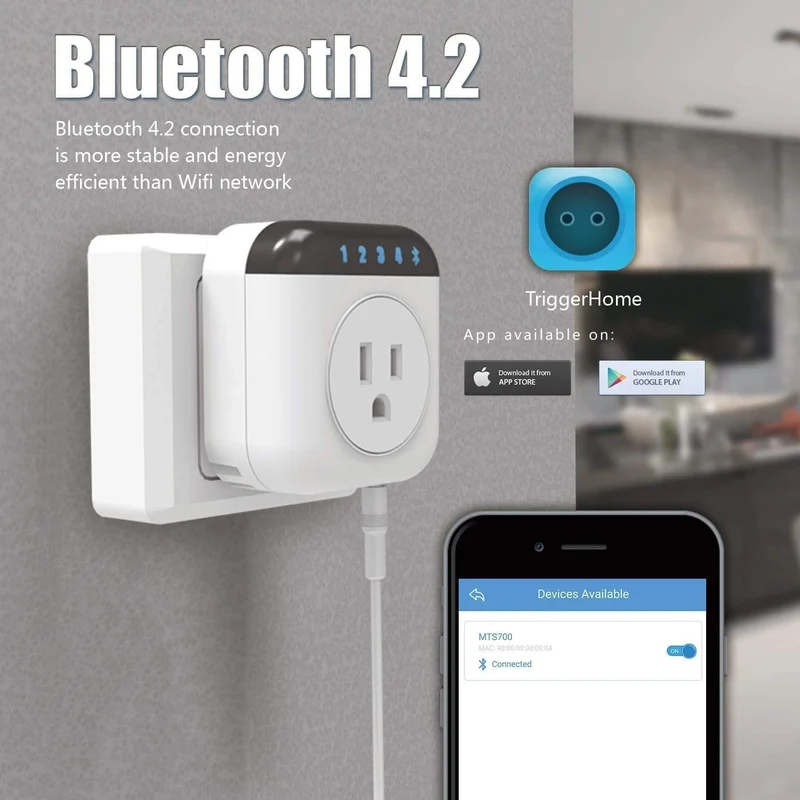 Nashone Smart Thermostat 220 V Temperaturregler Bluetooth Smart Plug App Fernbedienungsbuchse mit Timing und Countdown