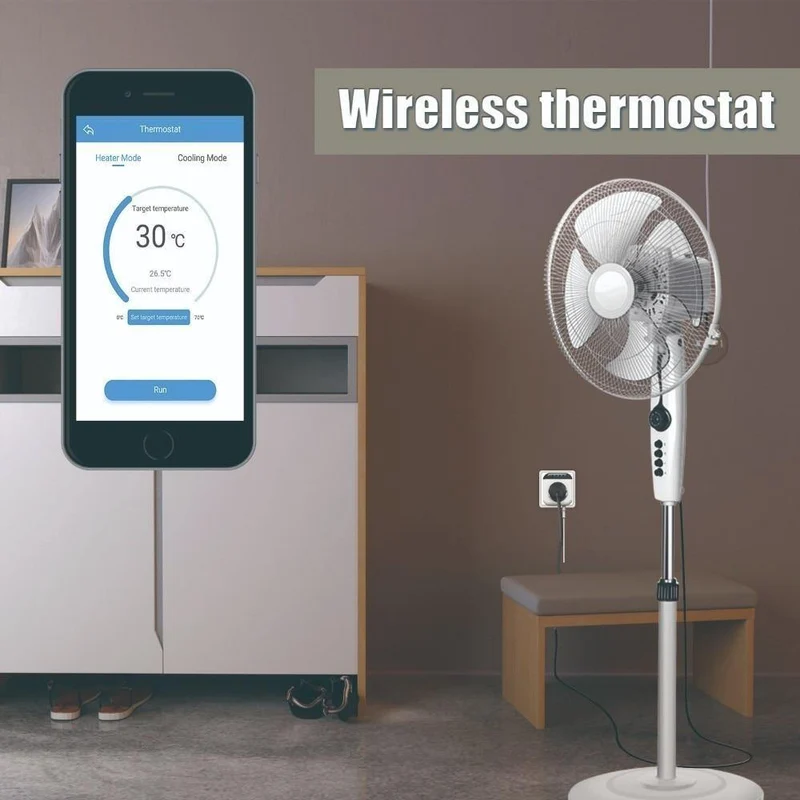 Nashone Smart Thermostat 220 V Temperaturregler Bluetooth Smart Plug App Fernbedienungsbuchse mit Timing und Countdown