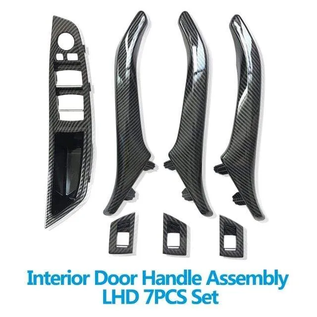 LHD RHD Innentür Armlehne Pull Griff Montage Ersatz aus Kohlefaser für BMW 5 Series F10 F11 520i 523i 525i 528i 535i