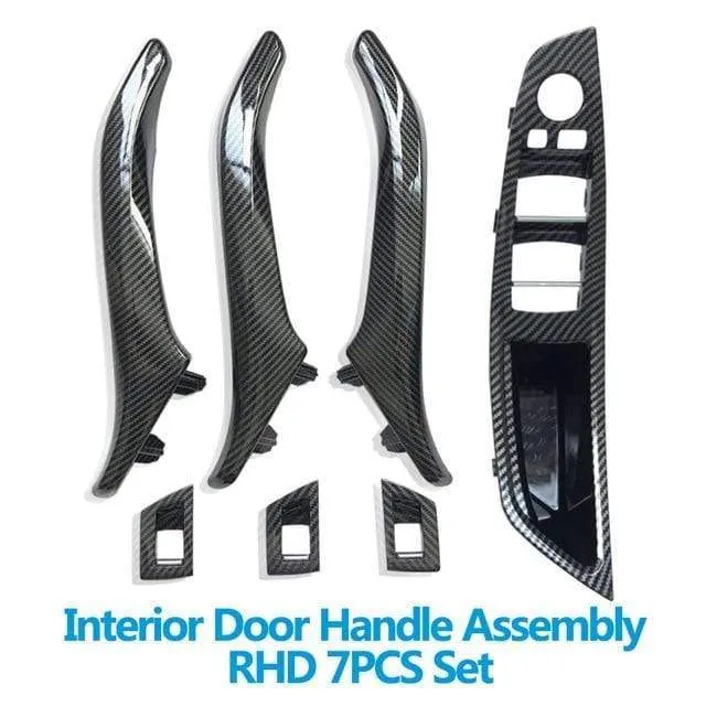LHD RHD Innentür Armlehne Pull Griff Montage Ersatz aus Kohlefaser für BMW 5 Series F10 F11 520i 523i 525i 528i 535i