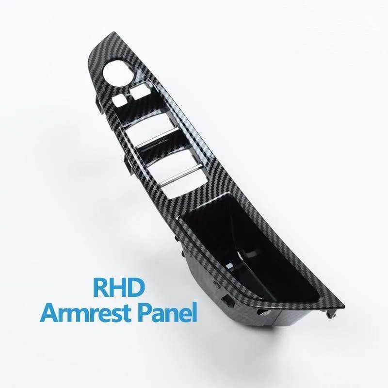 LHD RHD Innentür Armlehne Pull Griff Montage Ersatz aus Kohlefaser für BMW 5 Series F10 F11 520i 523i 525i 528i 535i