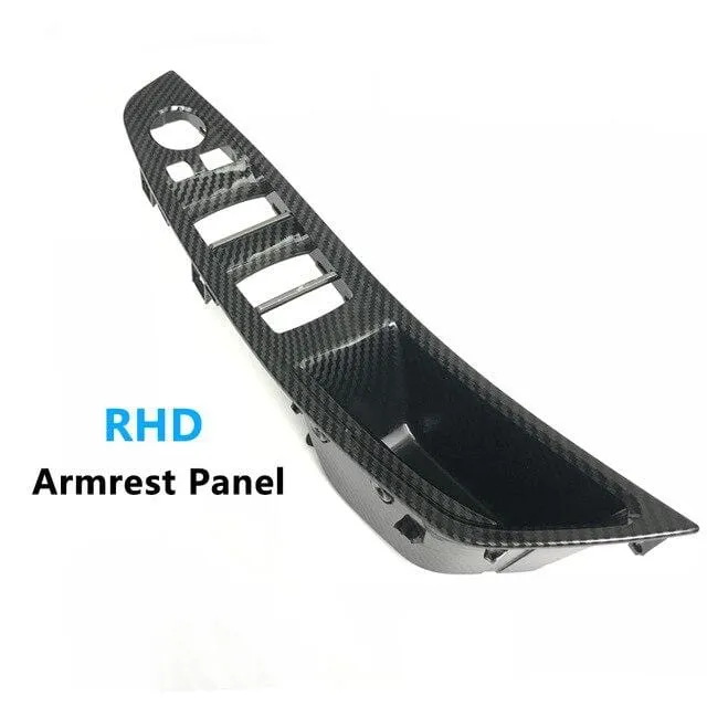LHD RHD Innentür Armlehne Pull Griff Montage Ersatz aus Kohlefaser für BMW 5 Series F10 F11 520i 523i 525i 528i 535i