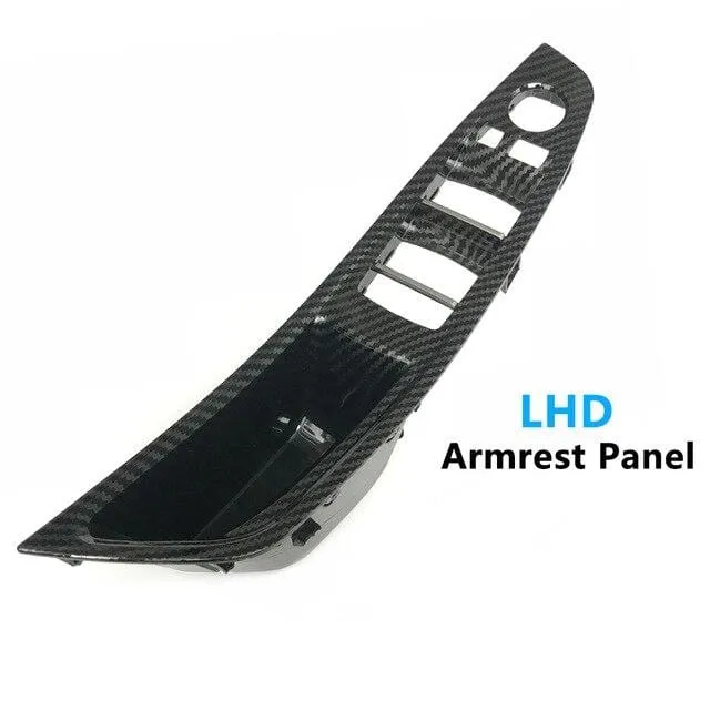 LHD RHD Innentür Armlehne Pull Griff Montage Ersatz aus Kohlefaser für BMW 5 Series F10 F11 520i 523i 525i 528i 535i